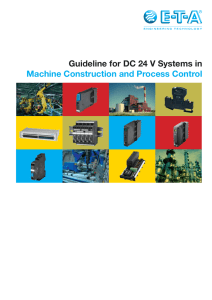 DC 24 V Systems in Plant Engineering and Construction