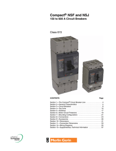 Compact NSF and NSJ 150 to 600 A Circuit