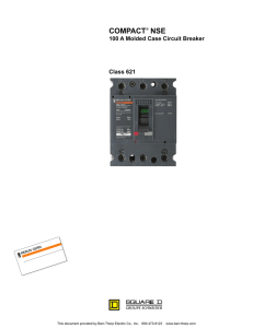 COMPACT® NSE 100 A molded case circuit breaker - Barr