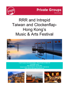 RRR and Intrepid Taiwan and Clockenflap