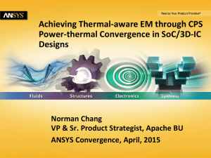 Achieving Thermal Aware EM Through CPS Power Thermal