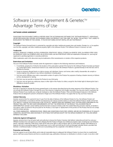 Software License Agreement (EULA) - ENGLISH