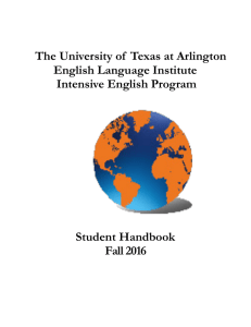 Student Handbook - English Language Institute