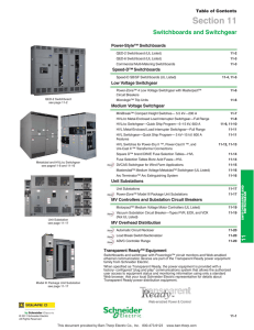 Switchboards and Switchgear - Barr