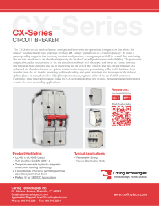 CX-Series Hydraulic-Magnetic Circuit Breakers