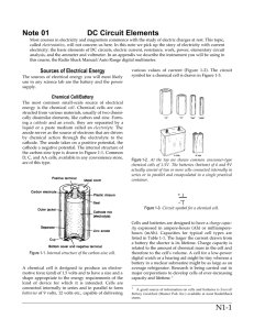 N1-1 Note 01 DC Circuit Elements