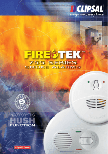 Firetek 755 Series Smoke Alarms, 10464
