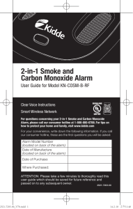 2-in-1 Smoke and Carbon Monoxide Alarm