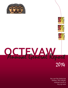 Annual Report 2014 - Ottawa Coalition to End Violence Against