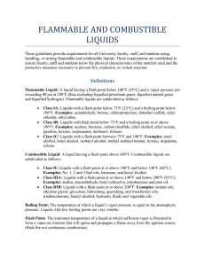 flammable and combustible liquids