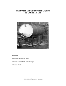 Flammable and Combustible Liquids