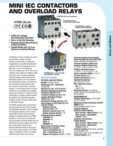 Mini IEC Contactors and Overload Relays