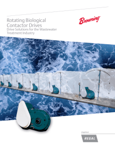 Browning RBC Drives for Wastewater Treatment Brochure