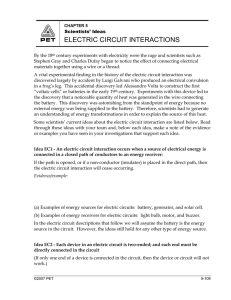 electric circuit interactions