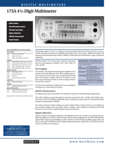 175A 41⁄2-Digit Multimeter