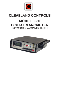 IM 6650.01 Digital Manometer Manual