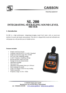 SL 200 - Caisson Elektronik GmbH