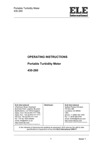 430-260 Operating instructions