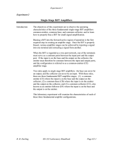 Single-Stage BJT Amplifiers