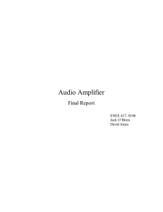 Audio Amplifier