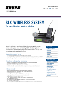 slx® wireless system