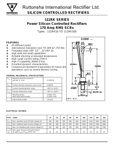 silicon controlled rectifiers