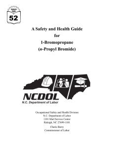 A Safety and Health Guide for 1-Bromopropane (n