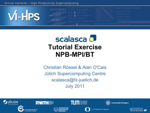 Tutorial Exercise NPB-MPI/BT