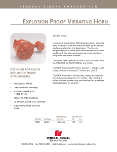 explosion proof vibrating horn - Potter Electric Signal Company, LLC