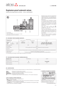 Explosion-proof solenoid valves