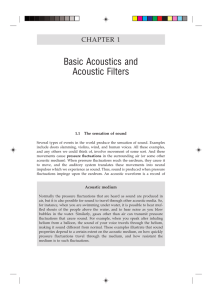 Basic Acoustics and Acoustic Filters
