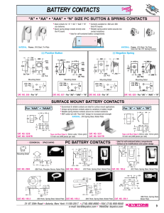 battery contacts