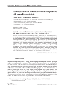 Semismooth Newton methods for variational problems with