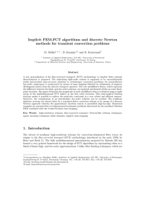 Implicit FEM-FCT algorithms and discrete Newton methods for