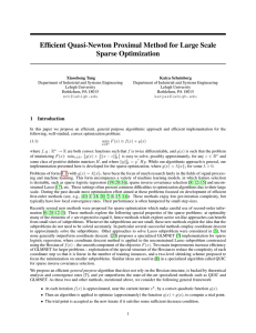 Efficient Quasi-Newton Proximal Method for Large Scale Sparse