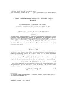A Finite Volume Element Method for a Nonlinear Elliptic Problem