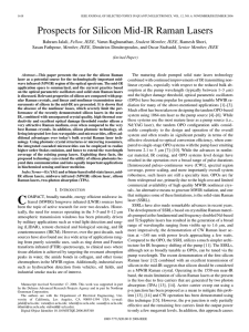 Prospects for Silicon Mid-IR Raman Lasers - jalali