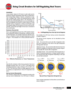 Sizing Circuit Breakers for Self-Regulating Heat Tracers