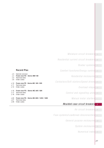 Moulded Case Circuit Breakers