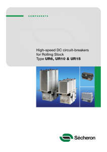 High-speed DC circuit-breakers for Rolling Stock Type