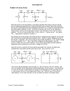 Transients Problems