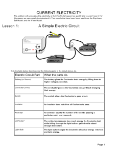 A Simple Electric Circuit