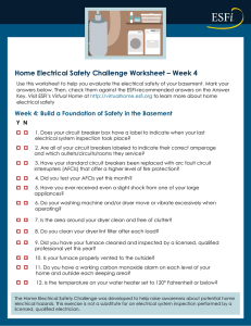 Home Electrical Safety Challenge Worksheet – Week 4