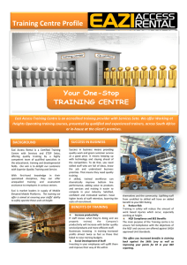 Training Centre Profile