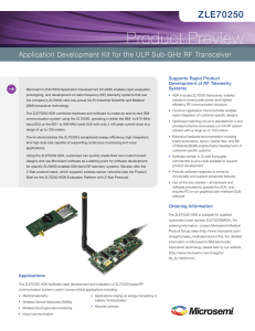ZLE70250 Application Development Kit for the ULP Sub