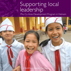 Supporting local leadership- Phu Cu Area Development Program in