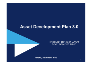 HRADF Asset Development Plan (ADP).