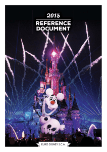 2015 Reference Document - Euro Disney SCA