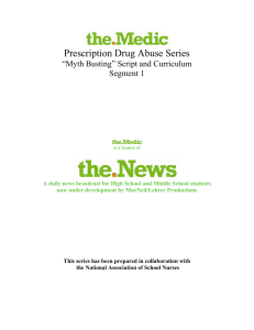 Prescription Drug Abuse Series