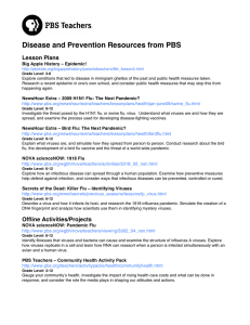 Disease and Prevention Resources from PBS